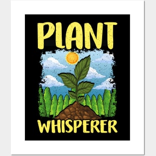 Cute & Funny Plant Whisperer Gardening Pun Posters and Art